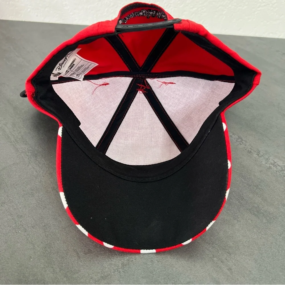 Minnie Mouse Polka Dot Youth Snap Back Baseball Cap Hat Disneyland‎ Disney Parks - Picture 4 of 6